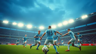 A dramatic mid-action shot of a friendly match: a Gent forward in a plain red shirt and white shorts lunges for a ball...